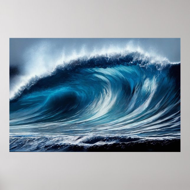 Poster Vórtice Azul (Frente)