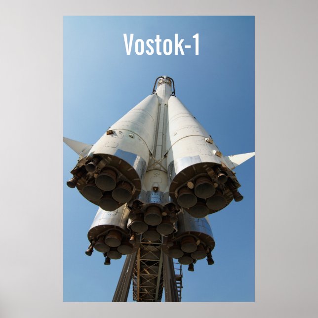 Poster Vostok, Vostok-1 (Frente)