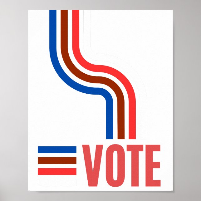 Poster Votação das eleições políticas (Frente)