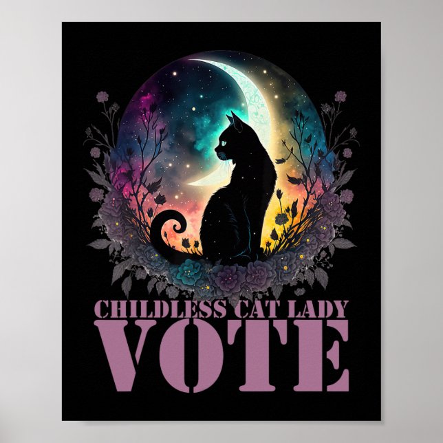 Poster Votação de Senhora de Gato Infantil (Frente)