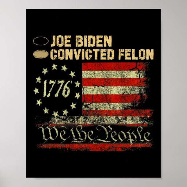 Poster Votação em papel para Trump (Frente)