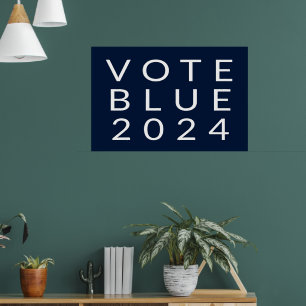 Poster Votação Minimalista Blue Kamala Harris 2024