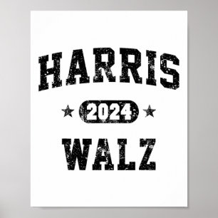 Poster Votação Na Valsa De 2024 Para Kamala Harris Tim Wa
