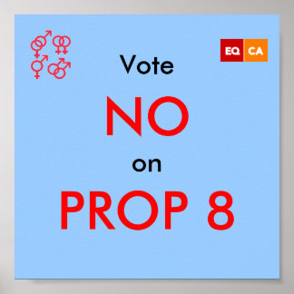Pôster Votação: não no PROP 8