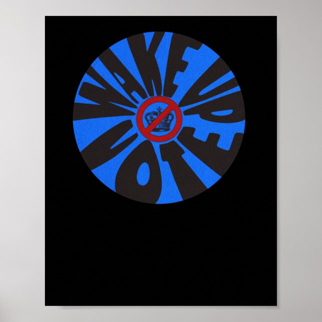 Poster Votar Azul Democrata Anti-Trump (Frente)