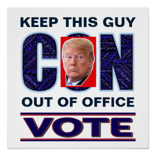 Pôster Votar Blue Resist 2024 Glossy Presidencial