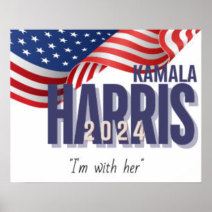 Poster Votar Harris Election 2024 Personalizável
