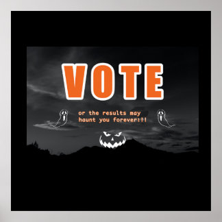 Poster Votar Táticas de Medo