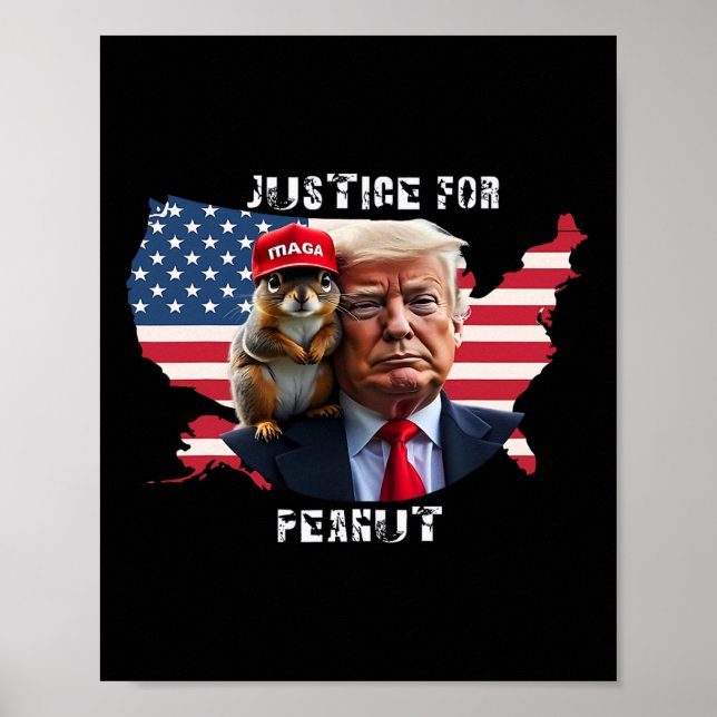 Poster Votar Trump No Peanut, Esquilo 4 (Frente)