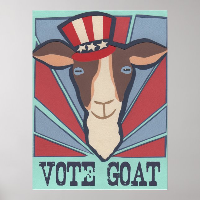 Pôster Vote Goat! (Frente)