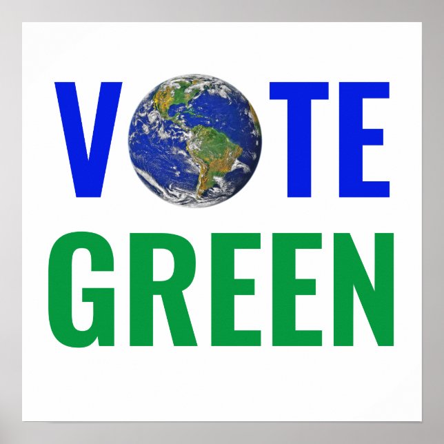 Poster Vote GREEN Biden Presidente Kamala Harris (Frente)