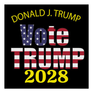 PÔSTER VOTE PRESIDENTE REPUBLICANO DE TRUMP 2024 EXCELENT