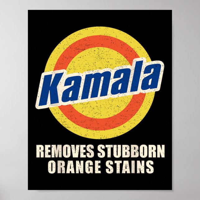 Poster Vote Remover Laranja Teórico Harris Funny Vo (Frente)