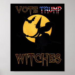 Poster Vote Trump Bruxas Halloween
