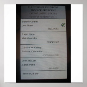 POSTER VOTEI A FAVOR DE BARACK OBAMA