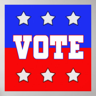 Pôster Voto com estrelas