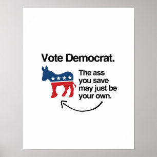 PÔSTER VOTO DEMOCRATA - .PNG