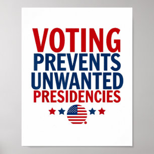 Poster Voto Impede Presidências Indesejadas Mulheres