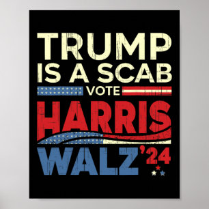 Poster Voto Para Harris 2024 Trump É Um Voto De Cabra Har