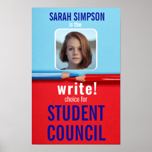 Poster Voto para Presidente de Classe: Eleição do Conselh