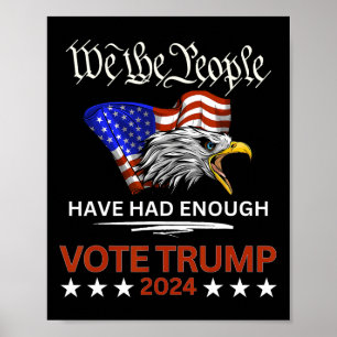 Poster Voto Pró-Republicano Trump 2024 Que As Pessoas Têm