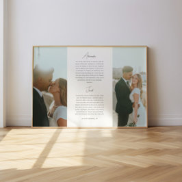 Poster Votos de Casamento Modernos Roteiro Minimalista 2-