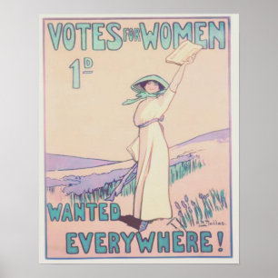 Pôster Votos para mulheres em toda parte