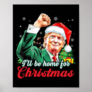 Poster Vou Chegar Para O Natal, Engraçado Xmas Pajamas