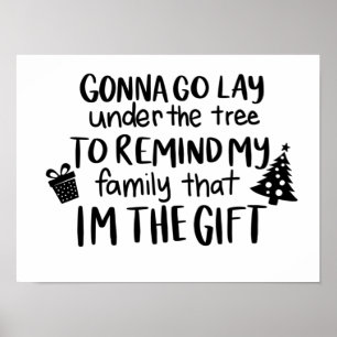 Poster Vou Deitar Debaixo Da Árvore Para Lembrar Minha Fa