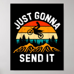 Poster Vou Enviar Motocross Dirt Bike Dirt Biker