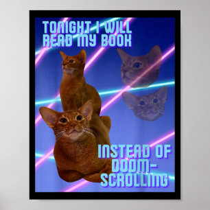 Poster Vou ler meu livro em vez de ficar rolando o feed s