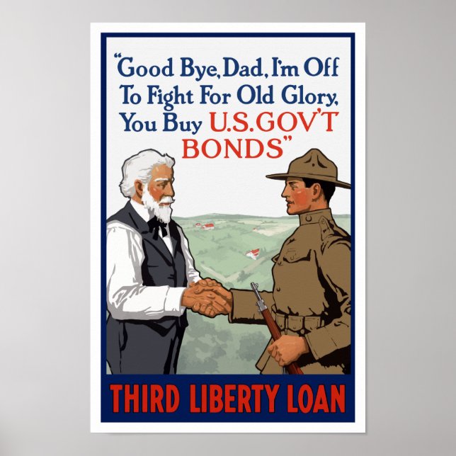 Poster Vou lutar pela velha glória — WW1 (Frente)