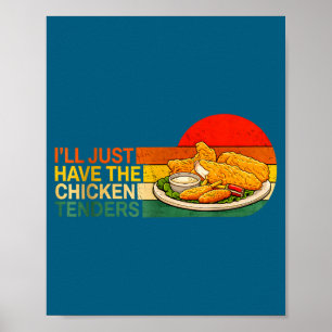 Poster Vou Pedir Apenas Os Tenders De Frango - Frango Eng