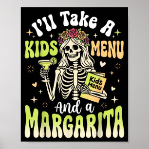 Poster Vou Pegar Um Menu Infantil E Uma Margarita