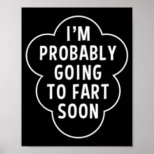 Poster Vou Peidar Em Breve Citação Engraçada Humor Piada
