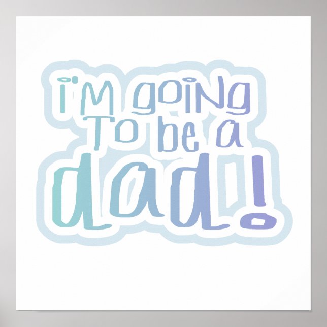 Pôster Vou ser um presente Pai (Frente)