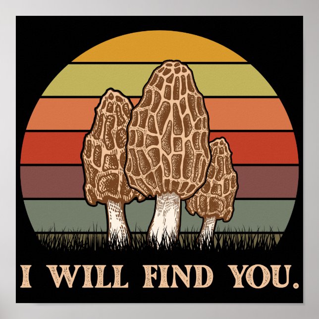 Poster Vou Te Encontrar Morel Mushroom (Frente)
