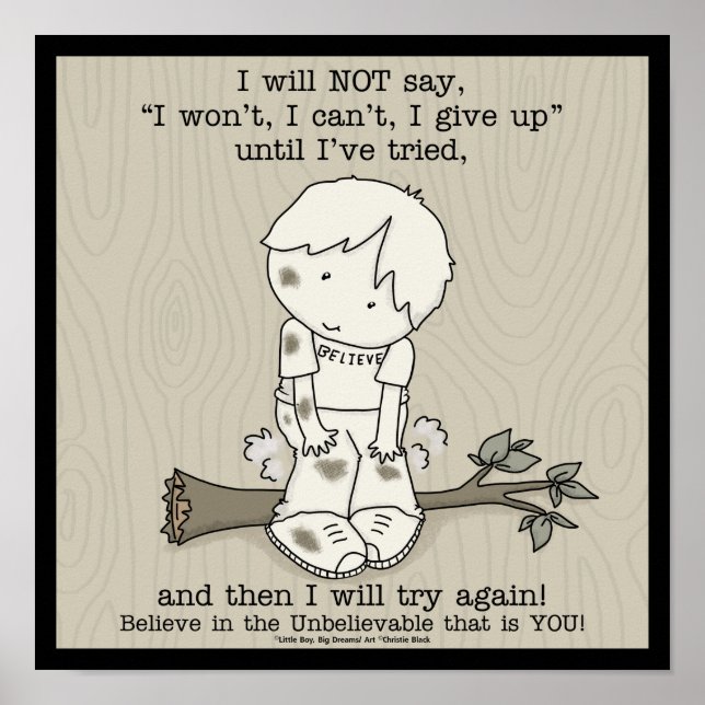 Poster Vou tentar novamente (Frente)