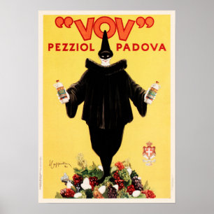 Poster VOV PEZZIOL PADOVA Itália Liquidez Cappiello Art