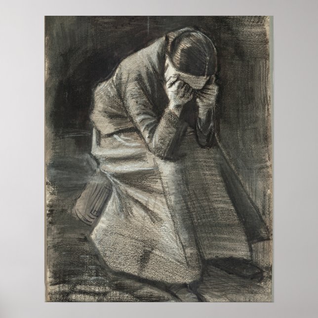 Poster Vovó 1888 Vincent van Gogh Small (Frente)