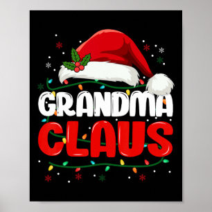 Poster Vovó Claus Natal Papais noeis Mulheres Mães Famili