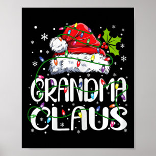 Poster Vovó Claus Papais noeis de Natal Correspondentes a