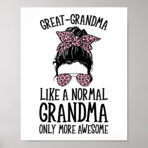 Poster Vovó Como Uma Avó Normal Só Mais Incrível Mo