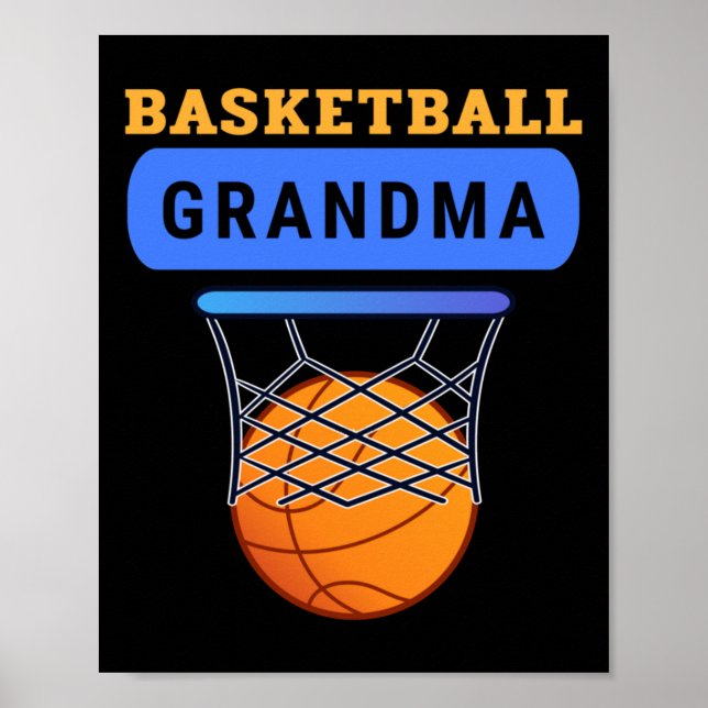 Poster Vovó de basquete (Frente)