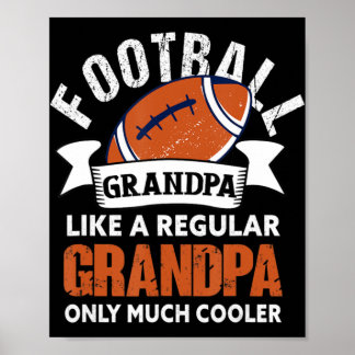 Poster Vovô de futebol americano Fo