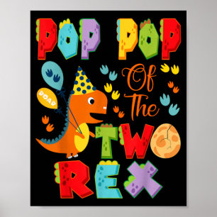 Poster Vovô do Menino de 2 Anos de The Two Rex Dinossauro