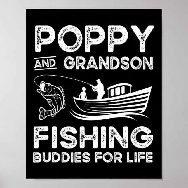 Poster Vovó e Neto Amigos de Pesca para Sempre Presente M (Frente)