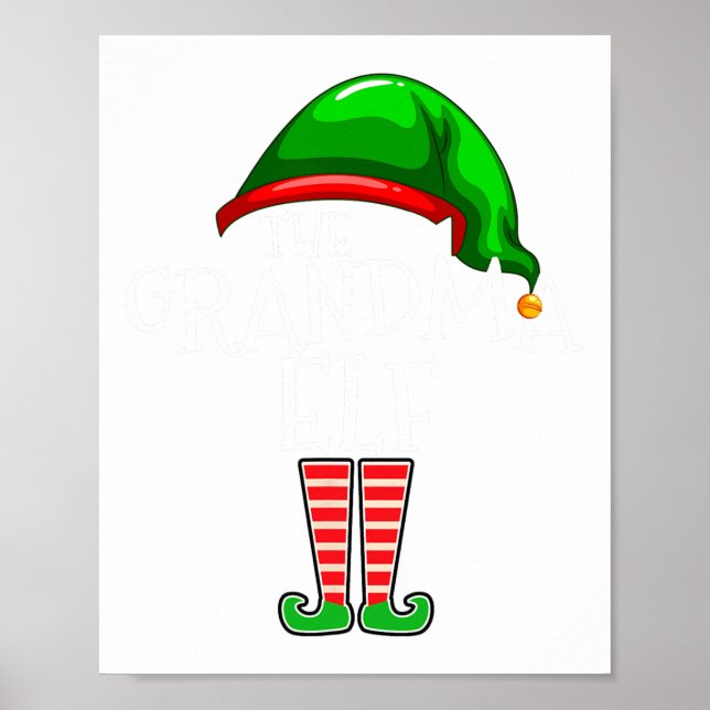Poster Vovó Elf Group Mating Family Natal (Frente)