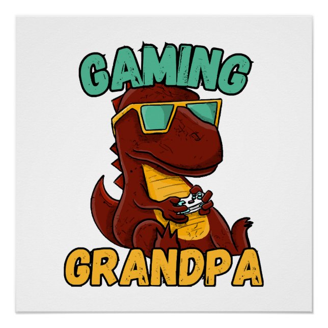 Pôster Vovô Gamer (Frente)