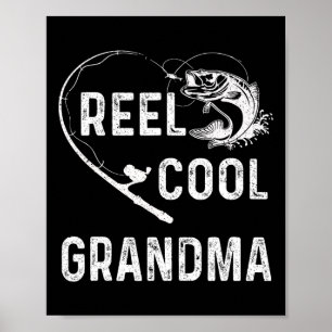 Poster Vovó Legal Retrorando O Fim De Pesca Para Mães